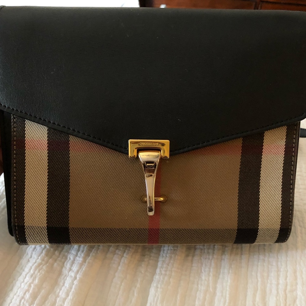 Burberry SM Macken House Check Sartorial Bag